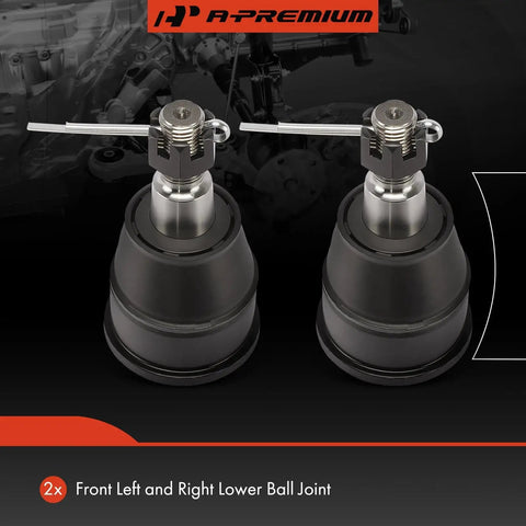 Front Lower Ball Joint For Honda CR-V 2002-2006 And Element 2003-2005 DX/LX Submodels Only Not EX Bolt-On Replacement Ready For Easy Install Heavy-Duty OEM-Grade Construction Driver And Passenger Side, 2-piece set
