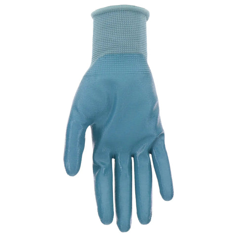 Womens Grip Nitrile Coated Work Gloves 5 Pack Abrasion Resistant And Water Resistant High Dexterity And Enhanced Grip Large Teal Fit For Tough Jobs And Daily Tasks