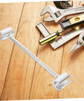Door Hinge Gap Adjuster Kit for Precise Alignment and Easy Repair Universal Hinge Fix Tool Set with Heavy Duty Wrench shown on wooden surface