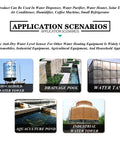 Application scenarios for stainless steel double ball float switch in various water control settings like pools, tanks, and aquaculture.