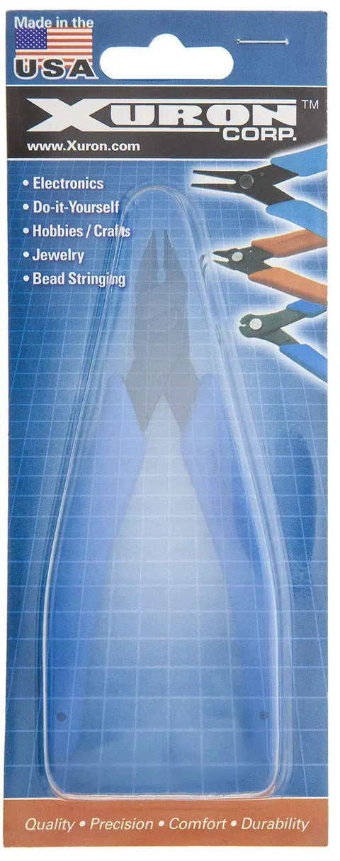 Bent Nose Pliers 450BN For Jewelry Making in packaging, ergonomic grip for precision crafting and stringing tasks.