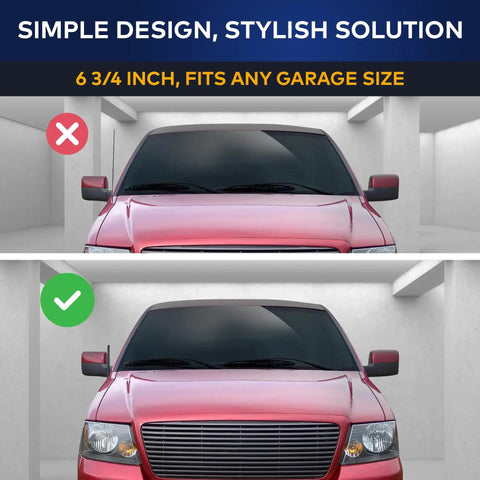 Ford F-150 1997-2004 6.34 Inch Short Antenna Mast Built Tough For All Weather Use Car Wash Proof FM AM Radio Antenna comparison image