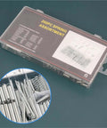 Durable 200Pcs Galvanized Steel Spring Assortment Kit Featuring 20 Sizes Of Compression And Extension Springs Perfect For Auto Repairs Home Makeovers And Heavy Duty Mechanical Fixes You Gonna Love This Set. plastic case with 200 galvanized springs