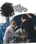 Must Have Wave Washer Gasket Kit Spring Steel Assortment For Electrical Connections Appliances Automotive And Marine Use Heavy Duty Elastic Washers 500 Piece Set, black wave washers and auto repair use