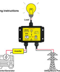 Automatic Transfer Switch For Home Generator 120V 20 Amp ATS With Rapid Less Than 30ms Switching Dual Power Source wiring diagram