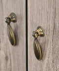 Two Pack Antique Bronze Single Hole Handle Pulls For Wooden Furniture Cabinets Cupboards Drawers Wardrobes And Doors 60x18mm