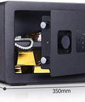 Heavy Duty Home Safe Box With Biometric Lock And Electronic Digital Safe, Rugged Solid Steel Construction, scratch resistant electrostatic coating.