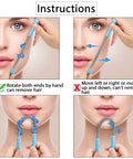Instructions for using 14 Piece Facial Hair Remover Set With Spring Epilators Eyebrow Razors And Tweezers Portable At Home Hair Removal