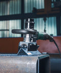 Five Eighths Inch Beveling Tool With Variable Speed And One Touch Depth Control showing metal surface application