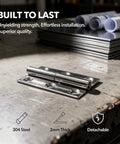 Stainless Steel Lift Off Hinges Set, 2.5 Inch Removable Cabinet Door Hardware, 304 Grade Split Detachable Hinges Detail View