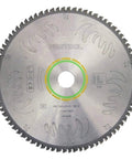 Fine Tooth Cross Cut Saw Blade For Kapex Miter Saw 80 Tooth With 2.5mm Kerf And 30mm Arbor, top view of blade design