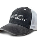 Black No Crying On The Yacht Hat For Grandpa An Adjustable Cool Cap With Color Variety For Outdoor Adventures Photos And Daily Errands Buckle