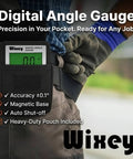 Digital Angle Gauge And Finder For Table Saw And Miter Saw With Magnetic Backlight Ultra Precise 0.1 Degree Resolution pouch