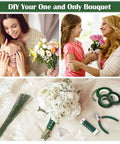 All In One DIY Floral Arrangement Kit With Green Wire And Floral Tape Including 26 Gauge Stem Wire and bouquet scene