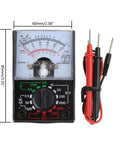 Multipurpose Analog and Digital Multimeter Handheld Power Meter Voltage Tester With Test Leads For Classrooms And Labs Use By Teachers And Students Everyday
