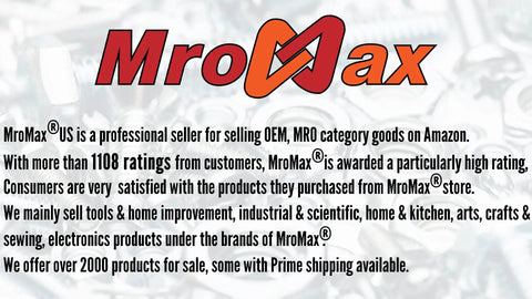 Mromax White Nylon Roller Idler Bearing Pulley 8X32X12mm Sliding Conveyor Wheel with smooth bearings and a MroMax logo background.