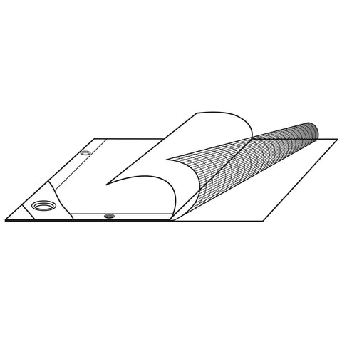 Diagram of 20 By 30 Ft Waterproof Heavy Duty Tarp With Eyelets And Reinforced Edges Reversible All Weather Shade Canopy