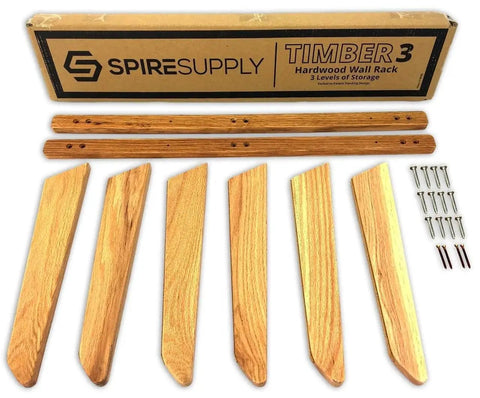 Vertical Timber Wall Rack That Holds 6 Surfboards For Home Or Garage Beefy Natural Hardwood Mount With Cork Padded Arms