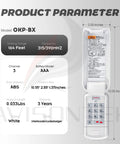 Wireless Garage Door Keypad Plays Nice With Overhead Door Legacy Python Odyssey Destiny Phantom 1995 Plus Models shown with dimensions.