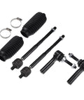 6 Piece Front Inner Outer Tie Rod Ends Kit For Ford Flex Taurus Lincoln MKS MKT Steering Suspension Upgrade Beefs Up Handling And Ride Quality Fits 2010 To 2016 Models, 6-piece kit with boots
