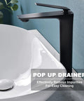 Oval Vessel Sink White Porcelain Ceramic Modern Above Counter Bathroom Basin With Pop Up Drain Included 23.6 Inch Long By 13.65 Inch Wide By 5.65 Inch Deep Slick Contemporary Design with faucet