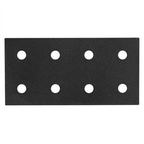 Six Flat Joining Plates For 1010 T Slot Aluminum Profiles Eight Hole Ten Series Straight Plates In Black Aluminum 6061