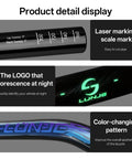 Dope Mountain Bike Handlebar 31.8mm Clamp, Hi Rise 35mm to 55mm Adjustable, 780mm Length, Glow In The Dark Logo details, scale marking