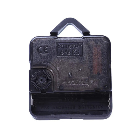 Replacement Wall Clock Movement Kit With Quartz Motor Hands And Fittings for pendulum mechanism, black plastic movement