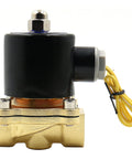 Half Inch Brass Electric Solenoid Valve DC 12V Normally Closed NC Direct Acting Heavy Duty Valve for Water Air Gas DN15