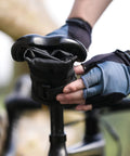 Bike Saddle Bag With Roll Tool Pouch For Mountain Road MTB And Fixed Gear Bikes Dual Compartment Organizer on bike