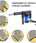 Professional Electric Needle Scaler Tool Crankcase 4500 RPM Powerful Industrial Grade Rust And Paint Remover For Metalworks Heavy Duty Welding Jobs Durable High Performance Workhorse Machine on uneven surfaces.