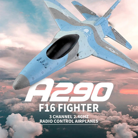 F16 Style RC Fighter Plane Three Channel With Gyro And 2.4GHz Radio Control EPP Foam Fixed Wing Stunt Glider image