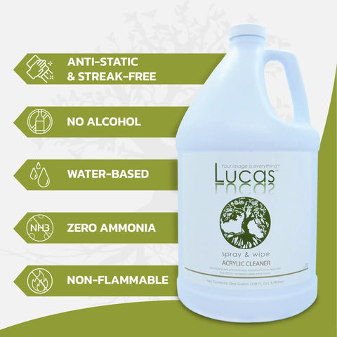 Acrylic Cleaner Spray For Plexiglass And Non Porous Surfaces Streak Free Ready To Use Formula Alcohol And Ammonia Free 1 Gallon