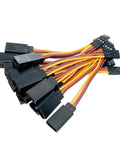 10 Piece Servo Y Harness Splitter Cables 1 Male To 2 Female JR Futaba Style Extension Wires for RC Models, 26AWG, 2 Inch Leads