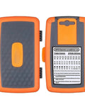 Heavy Duty Ratchet Screwdriver Set With Magnetic Bits, Sleek Mechanic Tool Kit For Tough Household Repairs And Handyman Jobs You Gotta Get Done Fast, orange case