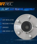 Front Wheel Hub And Bearing Assembly 513325 Compatible With Dodge Challenger 2012 To 2023, shown with easy installation feature