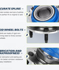 Close-up of front or rear wheel hub bearing assembly features for 2001-2005 Pontiac Aztek & Montana, 2002-2004 Venture, 5-lug, ABS