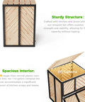 Beefy 115 Gallon Solid Wood Compost Bin with Pull Out Door and Flip Top Lid, built from Canada Spruce, showing front view