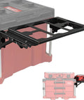 Fold-Out Packout Mount For Packout Toolbox Side Storage, Durable Folding Mounting Plate That Snugly Fits Packout Rail And Converts Your Space Into A Ready-To-Go Work Surface