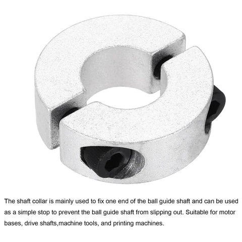 Aluminum Shaft Collar 16mm Bore Double Split Clamp Collars With M5 Set Screws For Industrial Automation And Conveyor Belt Systems Pack Of Six Pro Grade High Precision Durable Fit For Motors Drive Shafts Machine Tools And Printers, 16mm