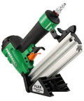 Slick 20 Gauge Pneumatic L Cleat Flooring Nailer Kit For Snapping Down Engineered And Hardwood Planks With Quick Trigger Pull Activation Flexible Height Foot And No Fuss Carry Case, featuring adjustable flex foot and ergonomic design.