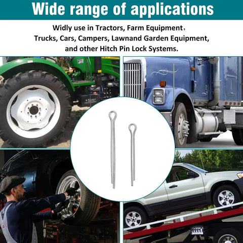 Cotter Pins 150-Piece Assortment Kit With 6 Sizes In A Durable Portable Case, Heavy Duty 304 Stainless Steel for vehicle repairs