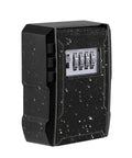 Extra Large Capacity Key Lock Box Weatherproof Wall Mount, front view showing 4-digit combination, for indoor outdoor use.