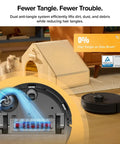 Smart Robot Vacuum And Mop With Self Empty Dock No Fuss Hands Free Cleaning Up To 9 Weeks 10000Pa Suction Q7 M5 Plus Dual Anti Tangling System