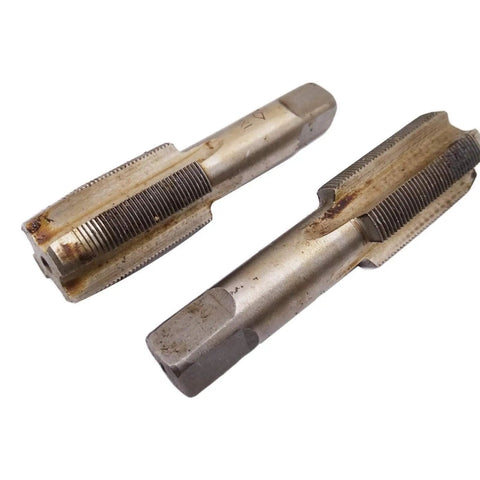 Built Tough Pro Grade HSS Metric Taper And Plug Tap Kit Right Hand Threading M22 X 1mm Pitch showing two tool taps for heavy duty metal jobs.