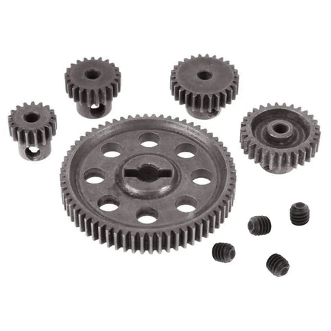 RC Steel Spur Main Gear Set 64T With 17T 21T 26T 29T Pinions For 1/10 Monster Trucks HSP Volcano EPX Redcat Brontosaurus