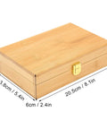Watch Winder Repair Tools Kit For Watchmakers 20 Model Set In Sturdy Wooden Box dimensions view