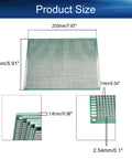 Five Pack 150x200mm Double Sided PCB Boards With Through Holes Tin Plated 1.6mm Thick 2.54mm Grid For DIY Projects