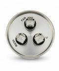 Upgraded Round HVAC Capacitor Replacement For Carrier Bryant Payne Systems Easy Install Durable High Performance Capacitor For Residential Furnaces And Air Conditioning Units Fits Most Standard HVAC Setups, round metal capacitor with three terminals