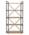 Five Tier Wall Corner Storage Shelf Perfect For Bedroom And Kitchen Space Saving Bookshelf And Display Unit Go-To Pantry Organizer